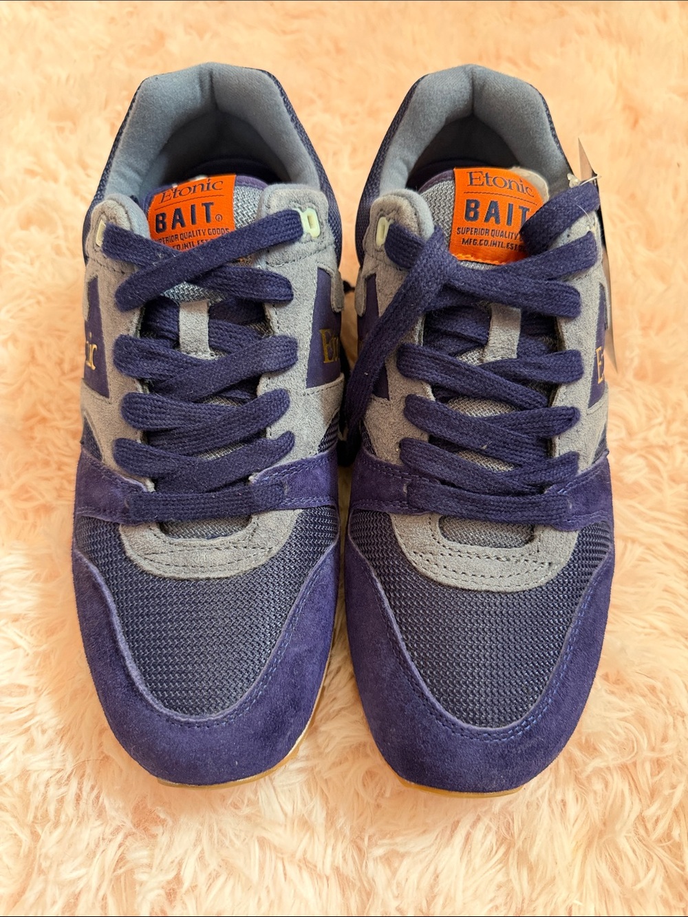 Etonic BAIT Men's Navy and Gray Suede Mesh Sneakers